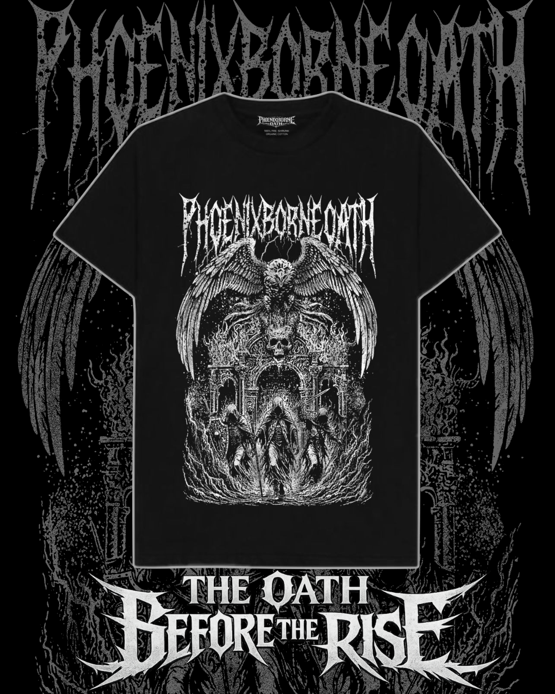 Phoenixborne Oath Broken Gate Tee official artwork cover